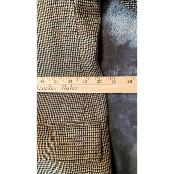 Lauren Ralph Lauren Mens 46R Wool Houndstooth Blazer Sport Coat Tan Brown Canada - Picture 11 of 16